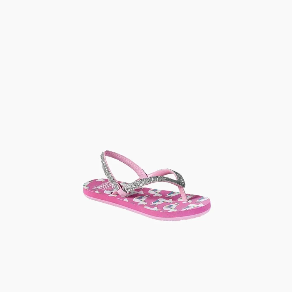 Reef Little Stargazer CJ2018 Sandals Toddler Y6 Pink Slip On Flip Flops JOBB728